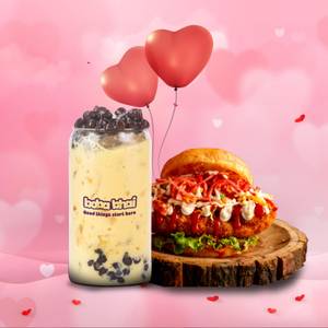 Love me Honey Bubble Tea and K-pop BBQ Chicken Burger