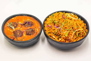 Veg Triple Rice With Gravy