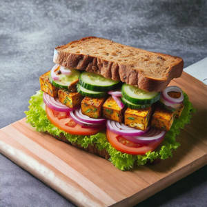 Homemade Paneer Tikka Sandwich