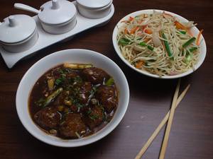 Manchurian Noodle Combo (veg)