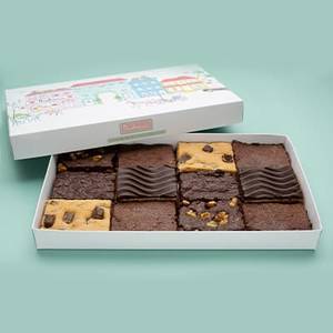 Assorted Eggless Brownies Box [12 Pieces]
