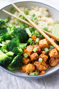 Grilled Tofu With Quinoa