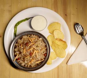 Sabudana Khichdi with curd