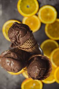 Dark Chocolate Orange Ice Cream