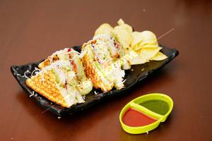 Open Chilly Cheese Toast Sandwich