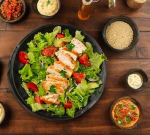 Non Veg Salad With Juice