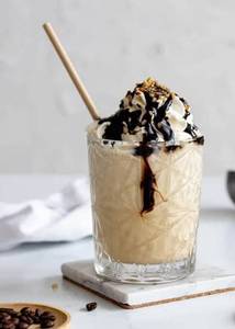 Cold coffee with ice cream