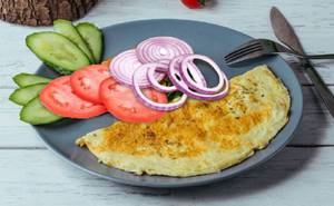 Egg Omelette With Salad