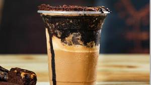 Cold Coffee With Brownie