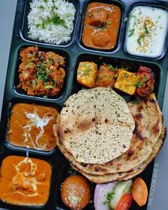 Spl North Indian Thali with Aloo 65 Roll
