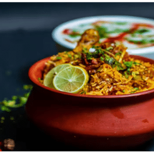 Hyderabadi green biryani [chicken]