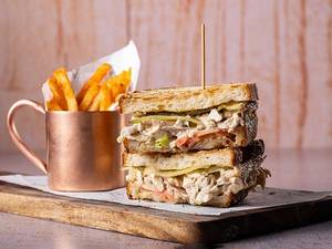 Smoked Chicken And Balsamic Mayo Sandwich
