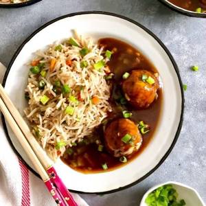 (fried Rice + Manchurian) Combo Meal