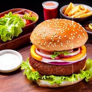 Mad Foodio Burger (single) Non Veg