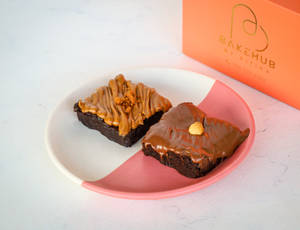 Biscoff Brownie + Nutella Brownie