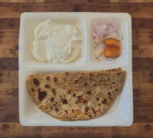 2 Paneer Paratha+Curd+Salad+Achar
