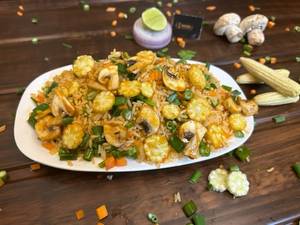 Baby Corn Mushroom Fried Rice