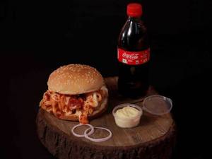 Peri Peri Burger + Dip + Soft Drink