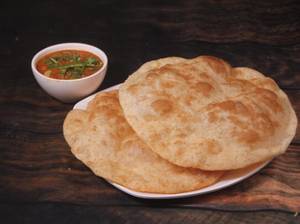 Paneer Chole Bhature With Sweet Of The Day