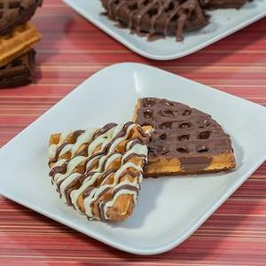 Triple Chocolate Waffle (Milk, White & Belgian)
