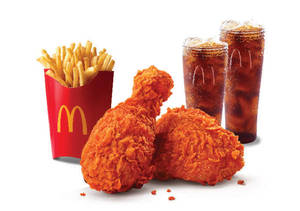 2 Pc McSpicy Fried Chicken + Fries (L) + 2 Coke