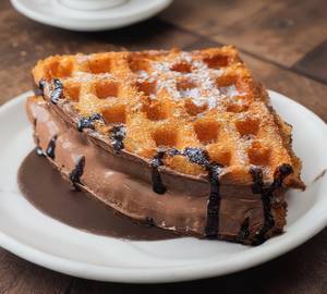 Milk chocolate waffle