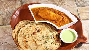 2 Lacha Paratha With Chicken Chaap (1pc)