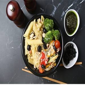 Pesto Pasta Salad With Peanuts & Parmesan Cheese