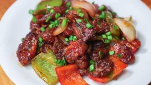Paneer Musroom Chilly Dry