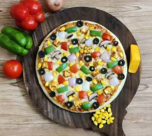 12"  Veggie Volcano Pizza