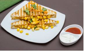 Spicy Mayo Corn Sandwich
