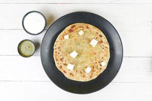 Paneer Paratha With Dahi