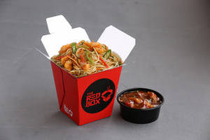 Prawn Chilli Garlic Noodles & Chilli Prawn Gravy