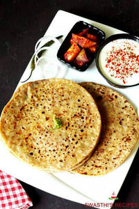 Aloo Paratha With Raita & Achar