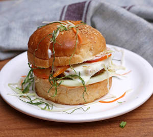 Double Blast Veg Burger