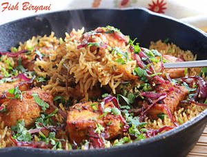 Fish Biryani [bbak]+raita+Chicken Gravy