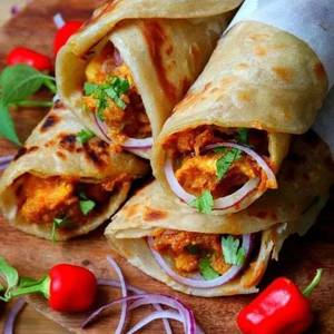 Afghani chaap roll