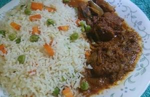 Mutton Curry With Zeera Ricee