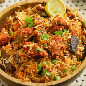 Hyderabadi Dum Chicken Biryani (boneless) (spicy)