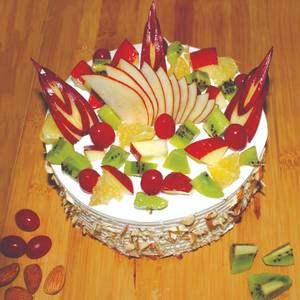 Fresh Fruit Cake (Eggless)