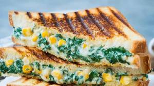Spinach Corn Sandwich