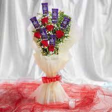 Roses And Chocolate Bouquet