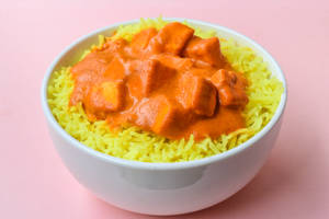 Paneer Makhani With Rice and Salad