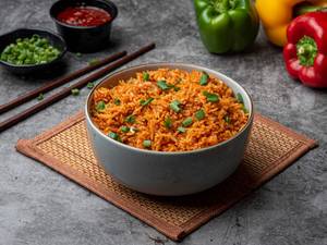 Schezwan fried rice                                                                                                                                                      