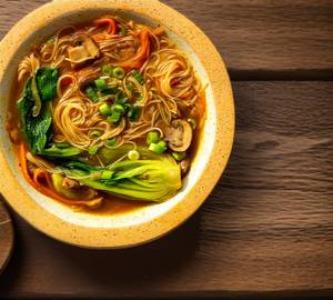 Vegetables Noodles Soup