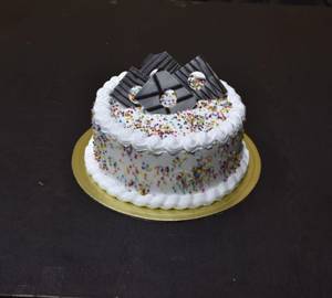 Vanilla sprinkles cake