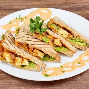 Paneer Tikka Salad Sandwich
