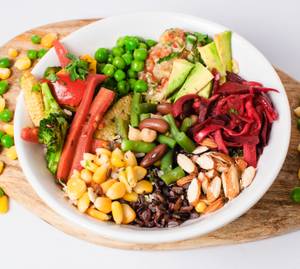 Exotic Rainbow Rice Bowl