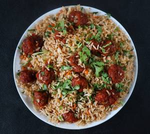 Veg Manchurian Fried Rice