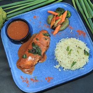 Grilled Chicken Steak Black Pepper Sauce